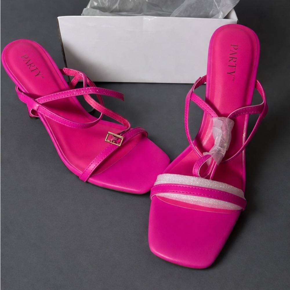 Party Hot Pink Heels SZ 8